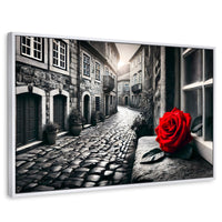 Cuadros Decorativos Canvas Revolution | Piedras Y Petalos | Rectangular | Portada | Marco Blanco