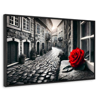 Cuadros Decorativos Canvas Revolution | Piedras Y Petalos | Rectangular | Portada | Marco Negro