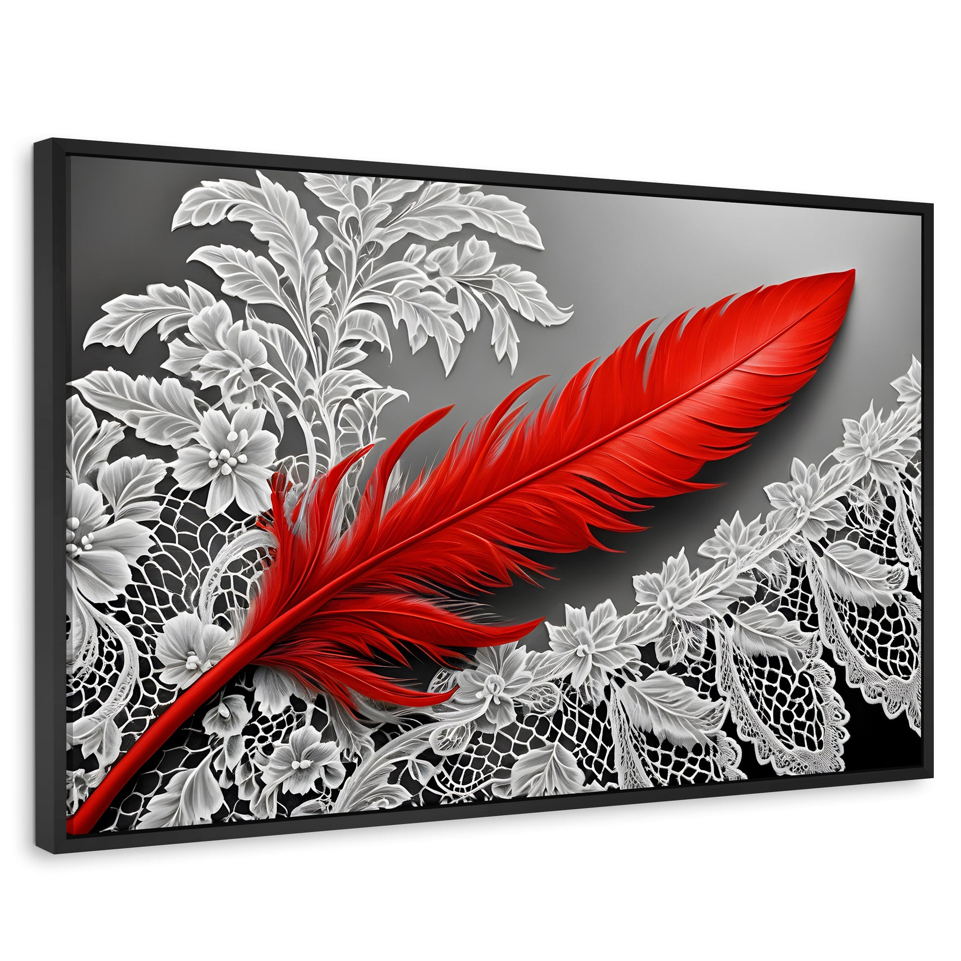 Cuadros Decorativos Canvas Revolution | Pluma Ardiente | Rectangular | Portada | Marco Negro