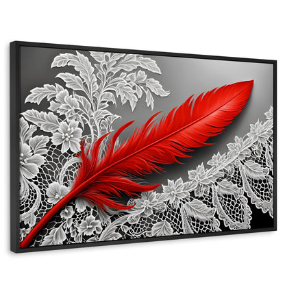 Cuadros Decorativos Canvas Revolution | Pluma Ardiente | Rectangular | Portada | Marco Negro