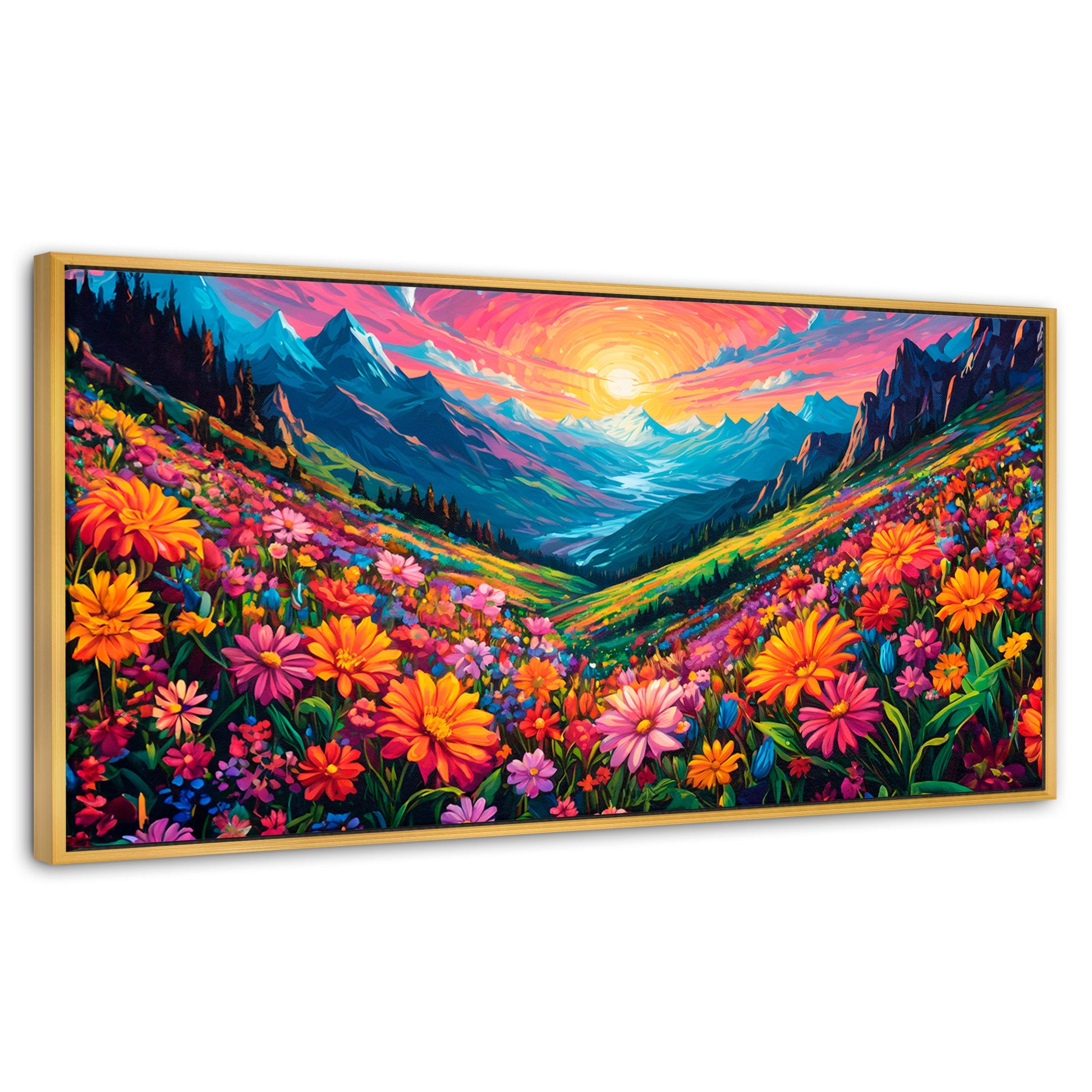 Cuadros Decorativos Canvas Revolution | Pradera Colores | Panoramico | Portada