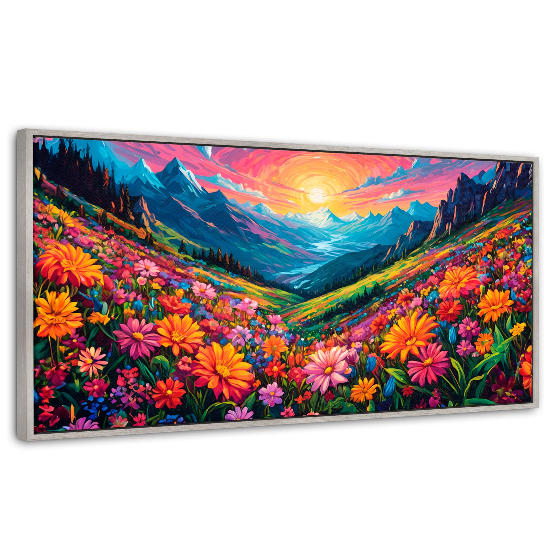 Cuadros Decorativos Canvas Revolution | Pradera Colores | Panoramico | Portada