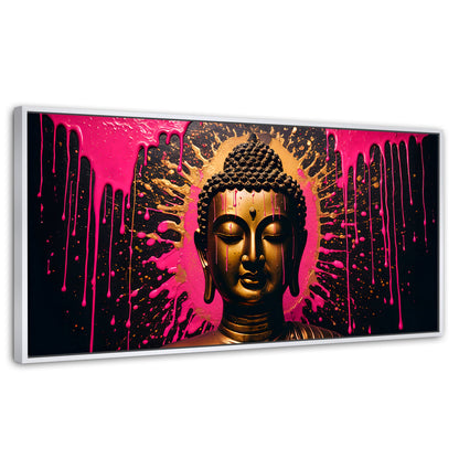 Cuadros Decorativos Canvas Revolution | Reflejos Oro Rosa | Panoramico | Portada | Marco Dorado