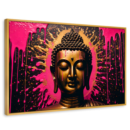 Cuadros Decorativos Canvas Revolution | Reflejos Oro Rosa | Rectangular | Portada | Marco Dorado