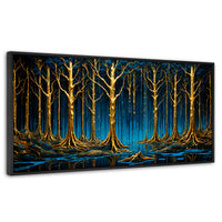 Cuadros Decorativos Canvas Revolution | Reflejos Vibrantes | Panoramico | Portada | Marco Plateado