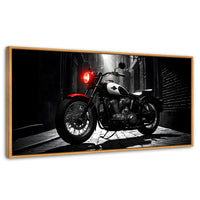 Cuadros Decorativos Canvas Revolution | Resplandor Vintage | Panoramico | Portada | Marco Negro