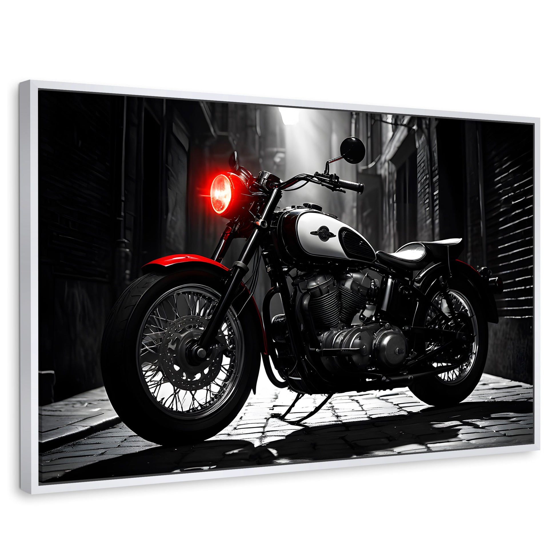 Cuadros Decorativos Canvas Revolution | Resplandor Vintage | Rectangular | Portada | Marco Blanco