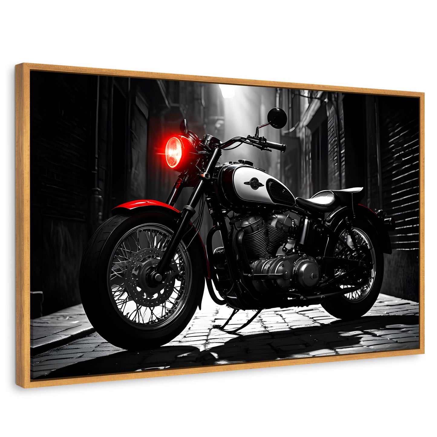 Cuadros Decorativos Canvas Revolution | Resplandor Vintage | Rectangular | Portada | Marco Madera