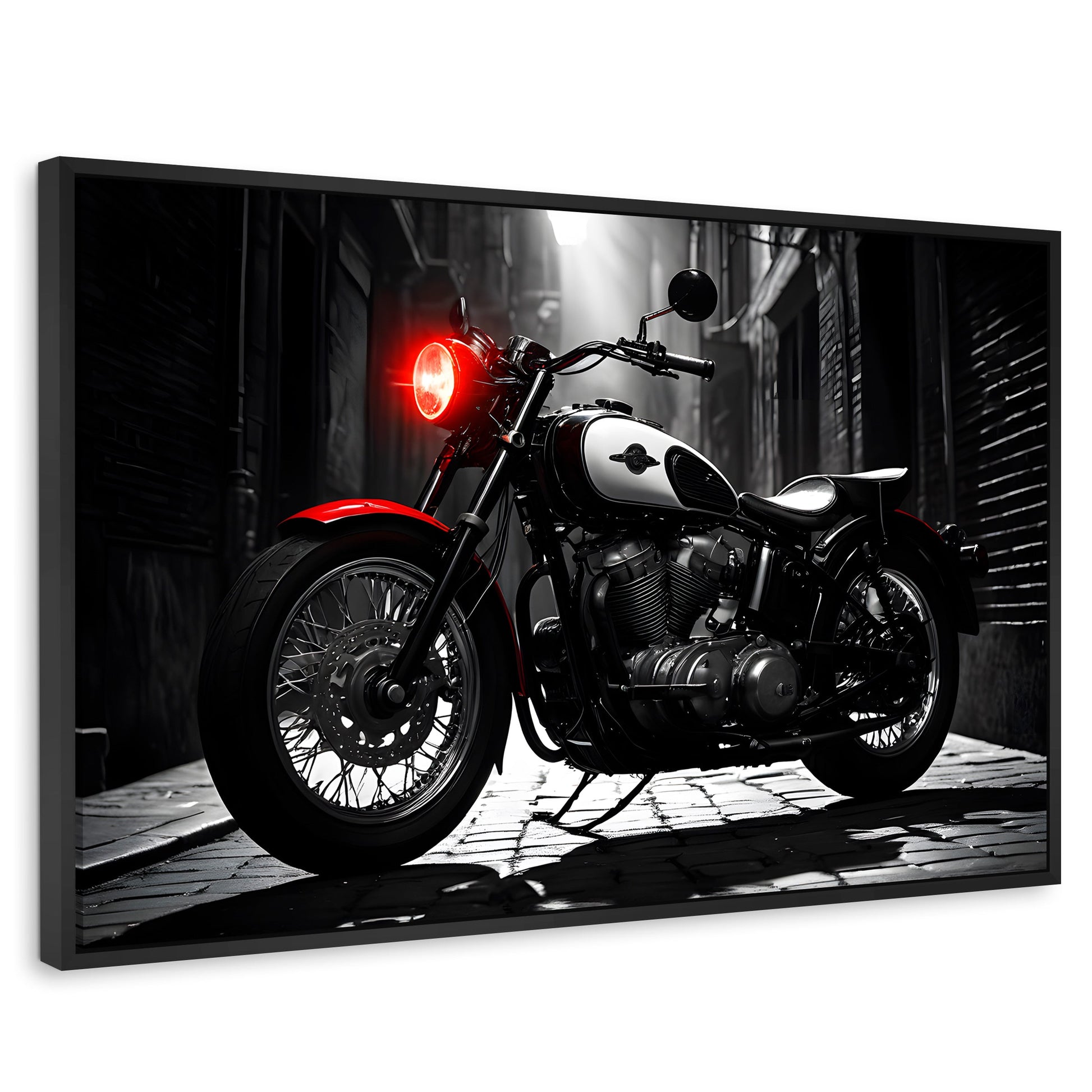 Cuadros Decorativos Canvas Revolution | Resplandor Vintage | Rectangular | Portada | Marco Negro