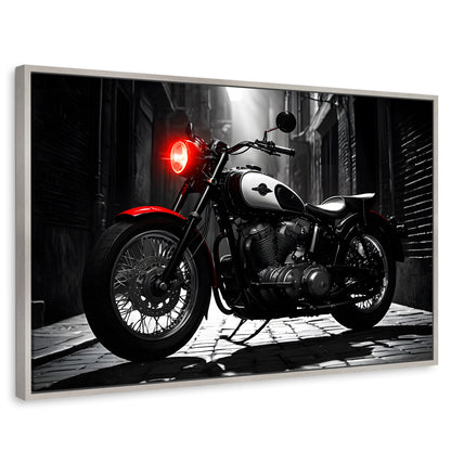 Cuadros Decorativos Canvas Revolution | Resplandor Vintage | Rectangular | Portada | Marco Plateado
