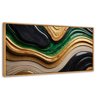 Cuadros Decorativos Canvas Revolution | Rio Abstracto Jade | Panoramico | Portada