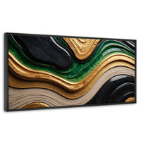 Cuadros Decorativos Canvas Revolution | Rio Abstracto Jade | Panoramico | Portada