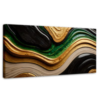 Cuadros Decorativos Canvas Revolution | Rio Abstracto Jade | Panoramico | Portada