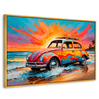 Cuadros Decorativos Canvas Revolution | Rodando Verano | Rectangular | Portada | Marco Dorado