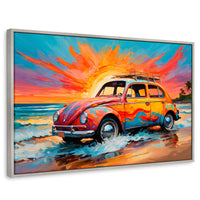 Cuadros Decorativos Canvas Revolution | Rodando Verano | Rectangular | Portada | Marco Plateado