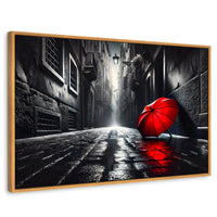 Cuadros Decorativos Canvas Revolution | Rojo Al Viento | Rectangular | Portada | Marco Madera
