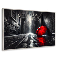 Cuadros Decorativos Canvas Revolution | Rojo Al Viento | Rectangular | Portada | Marco Plateado
