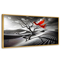 Cuadros Decorativos Canvas Revolution | Rojo Entre Espinas | Panoramico | Portada | Marco Madera