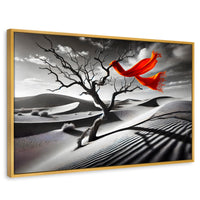 Cuadros Decorativos Canvas Revolution | Rojo Entre Espinas | Rectangular | Portada | Marco Dorado