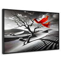 Cuadros Decorativos Canvas Revolution | Rojo Entre Espinas | Rectangular | Portada | Marco Negro