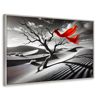 Cuadros Decorativos Canvas Revolution | Rojo Entre Espinas | Rectangular | Portada | Marco Plateado
