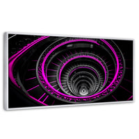 Cuadros Decorativos Canvas Revolution | Rosa En Ascenso | Panoramico | Portada | Marco Dorado