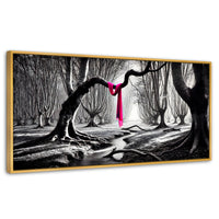 Cuadros Decorativos Canvas Revolution | Rosa Entre Raices | Panoramico | Portada | Marco Madera