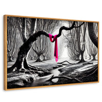 Cuadros Decorativos Canvas Revolution | Rosa Entre Raices | Rectangular | Portada | Marco Madera