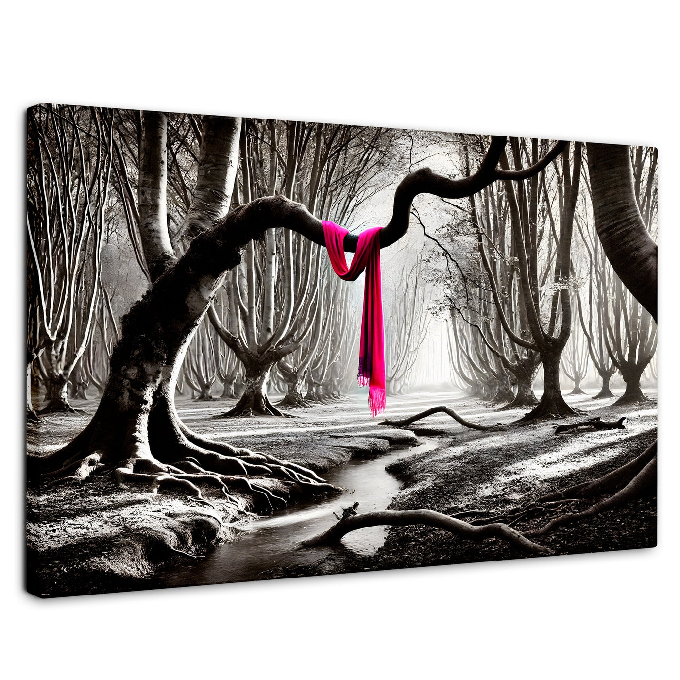 Cuadros Decorativos Canvas Revolution | Rosa Entre Raices | Rectangular | Portada | Marco SinMarco
