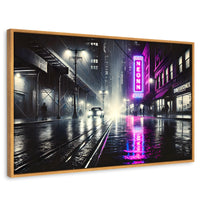 Cuadros Decorativos Canvas Revolution | Rosa Nocturno | Rectangular | Portada | Marco Madera