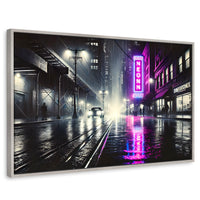 Cuadros Decorativos Canvas Revolution | Rosa Nocturno | Rectangular | Portada | Marco Plateado
