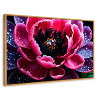 Cuadros Decorativos Canvas Revolution | Rosa Purpura Eterna | Rectangular | Portada | Marco Madera