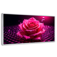 Cuadros Decorativos Canvas Revolution | Rosa Red Eterna | Panoramico | Portada