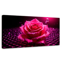 Cuadros Decorativos Canvas Revolution | Rosa Red Eterna | Panoramico | Portada