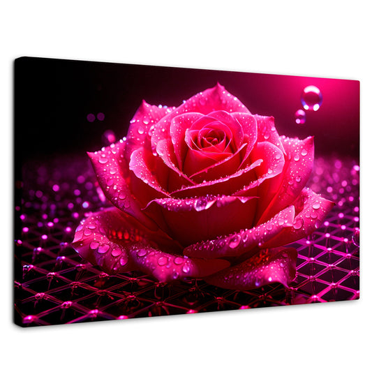 Cuadros Decorativos Canvas Revolution | Rosa Red Eterna | Rectangular | Portada