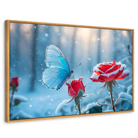 Cuadros Decorativos Canvas Revolution | Rosa Y Fragilidad | Rectangular | Portada | Marco Madera