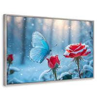 Cuadros Decorativos Canvas Revolution | Rosa Y Fragilidad | Rectangular | Portada | Marco Plateado