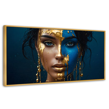 Cuadros Decorativos Canvas Revolution | Rostro Abstracto | Panoramico | Portada