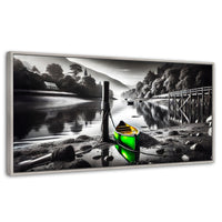 Cuadros Decorativos Canvas Revolution | Rumbo Del Agua | Panoramico | Portada | Marco Blanco