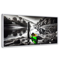 Cuadros Decorativos Canvas Revolution | Rumbo Del Agua | Panoramico | Portada | Marco Dorado