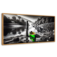 Cuadros Decorativos Canvas Revolution | Rumbo Del Agua | Panoramico | Portada | Marco Negro