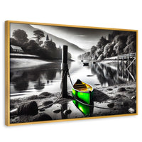 Cuadros Decorativos Canvas Revolution | Rumbo Del Agua | Rectangular | Portada | Marco Dorado