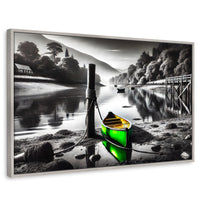 Cuadros Decorativos Canvas Revolution | Rumbo Del Agua | Rectangular | Portada | Marco Plateado