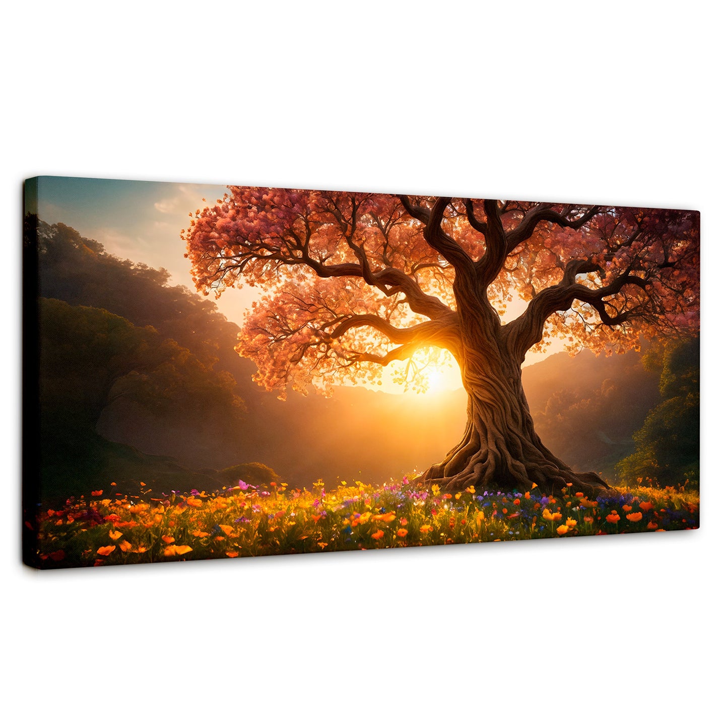 Cuadros Decorativos Canvas Revolution | Serenidad Floral | Panoramico | Portada | Marco SinMarco