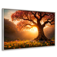 Cuadros Decorativos Canvas Revolution | Serenidad Floral | Rectangular | Portada | Marco Plateado