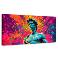 Cuadros Decorativos Canvas Revolution | Silueta Multicolor | Panoramico | Portada