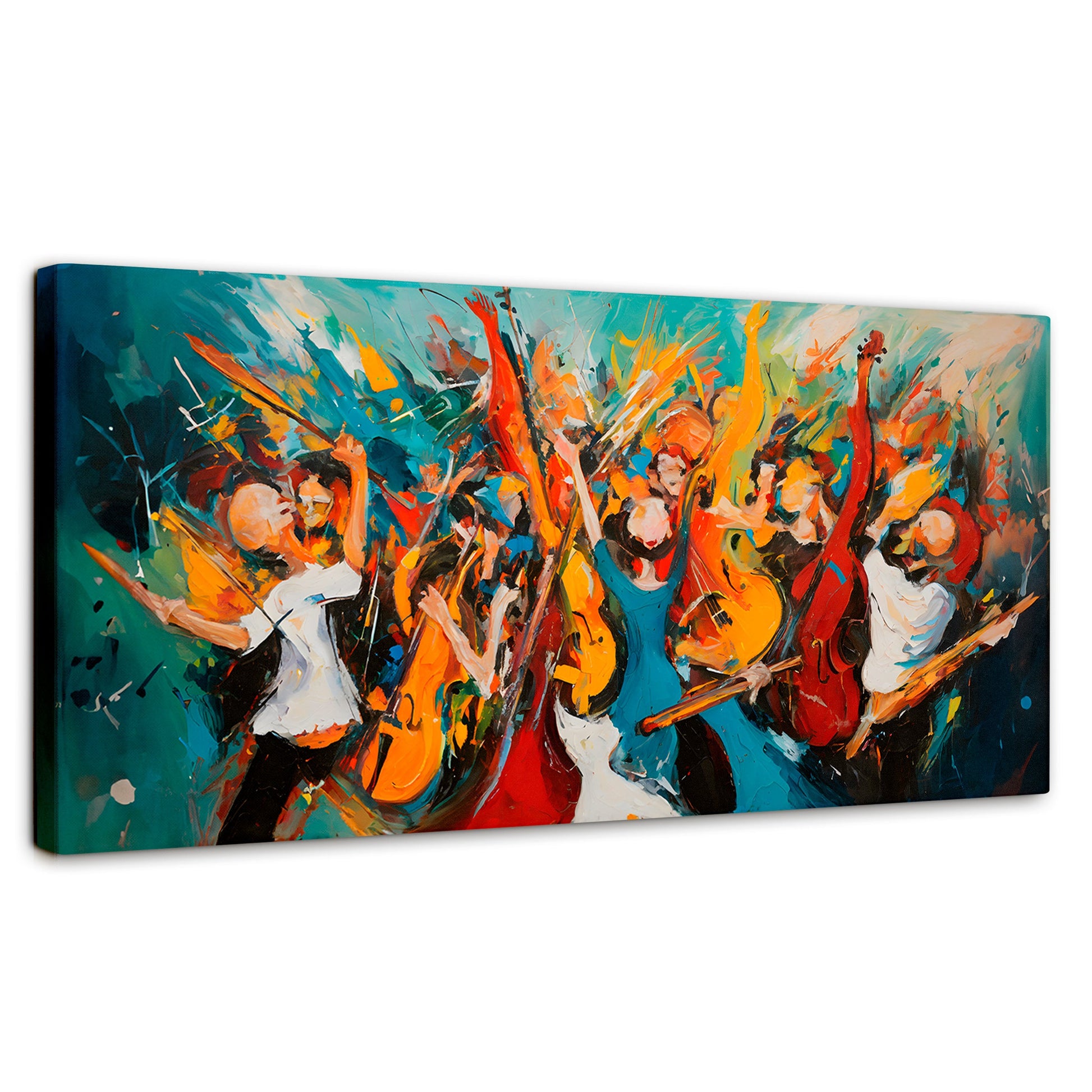 Cuadros Decorativos Canvas Revolution | Sinfonia Vibrante | Panoramico | Portada | Marco SinMarco