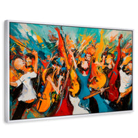 Cuadros Decorativos Canvas Revolution | Sinfonia Vibrante | Rectangular | Portada | Marco Blanco