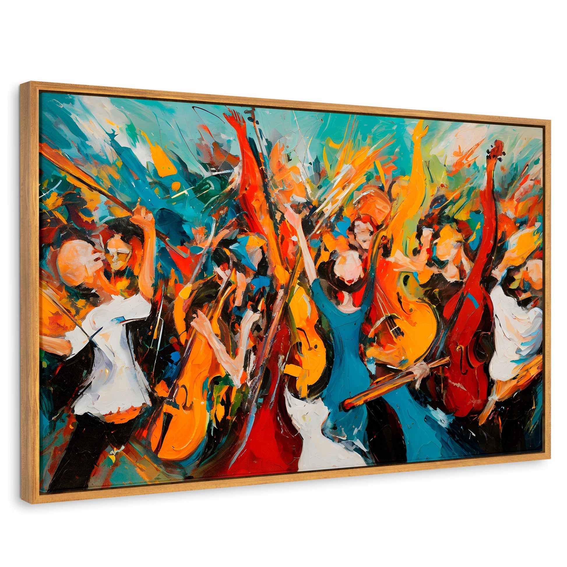 Cuadros Decorativos Canvas Revolution | Sinfonia Vibrante | Rectangular | Portada | Marco Madera