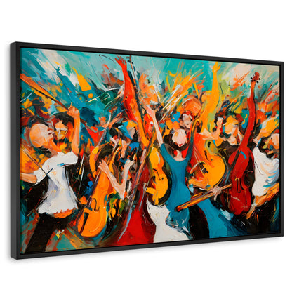 Cuadros Decorativos Canvas Revolution | Sinfonia Vibrante | Rectangular | Portada | Marco Negro